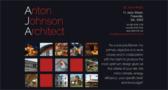 Desktop Screenshot of antonjohnsonarchitect.com.au